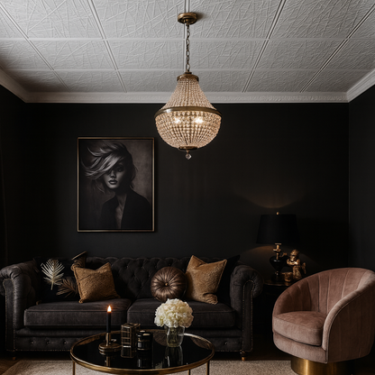 White 20: Decorative Ceiling & Wall Panels - 2m2 (21.52 sqft) - 8 Panels