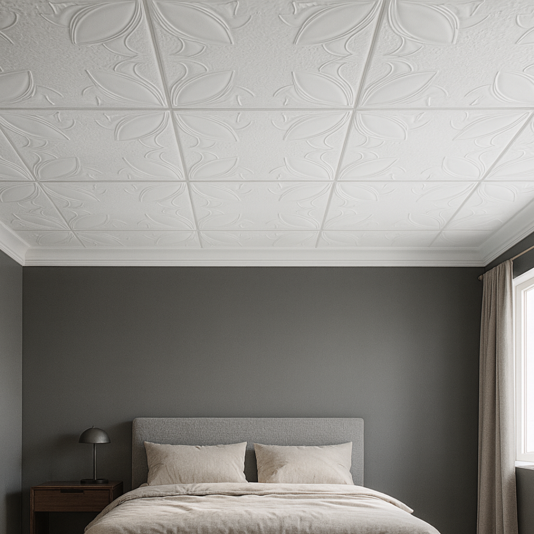 White 22: Decorative Ceiling & Wall Panels - 2m2 (21.52 sqft) - 8 Panels
