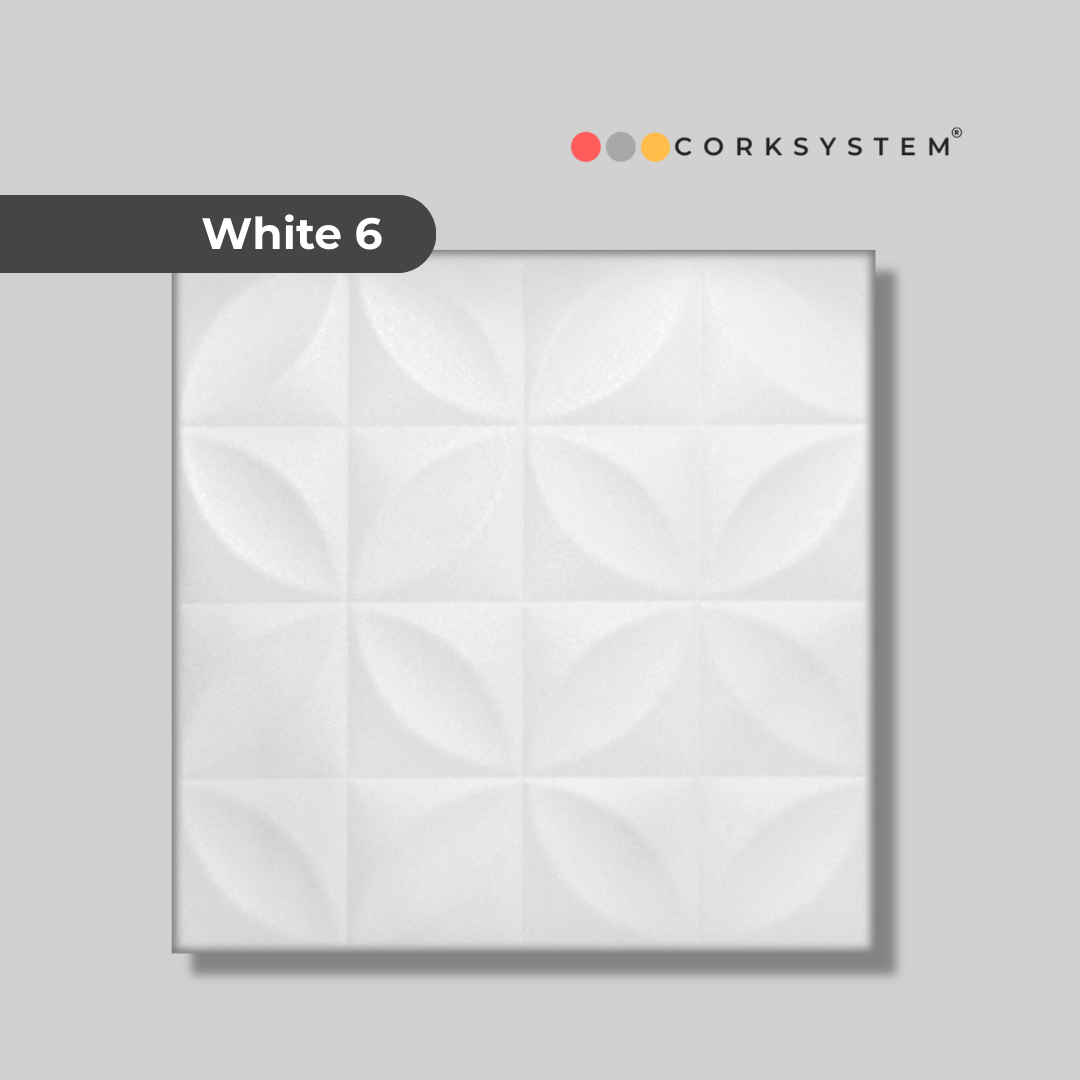 White 6: Decorative Ceiling & Wall Panels - 2m2 (21.52 sqft) - 8 Panels