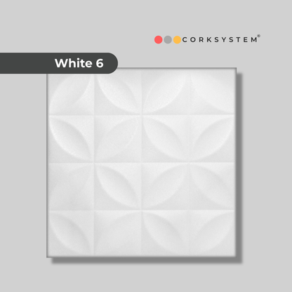White 6: Decorative Ceiling & Wall Panels - 2m2 (21.52 sqft) - 8 Panels