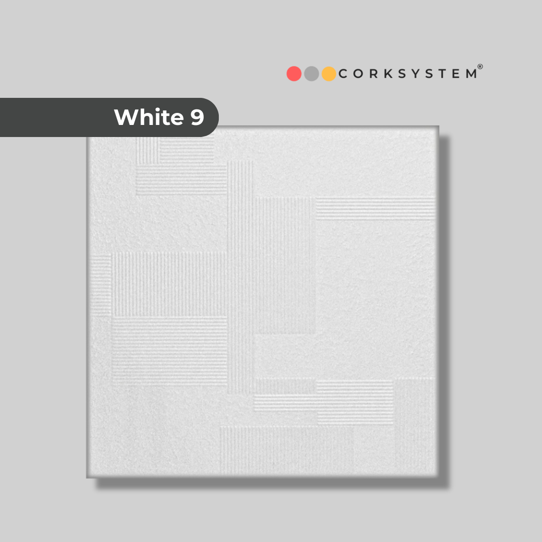 White 9: Decorative Ceiling & Wall Panels - 2m2 (21.52 sqft) - 8 Panels
